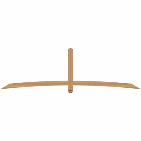 Ekena Millwork Bellingham Timber Gable Bracket, Western Red Cedar, 108"W x 31 1/2"H x 3 1/2"D x 3 1/2"F, 7/12 Pitch GBW108X31X0404BEL00SWR